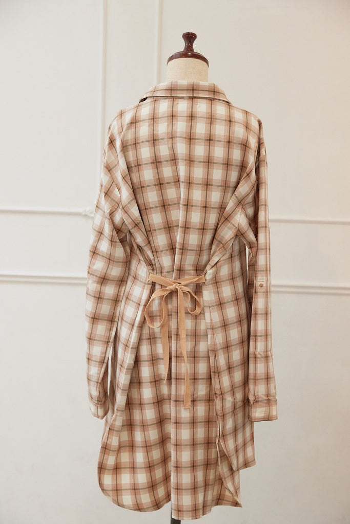 リボンロングシャツ