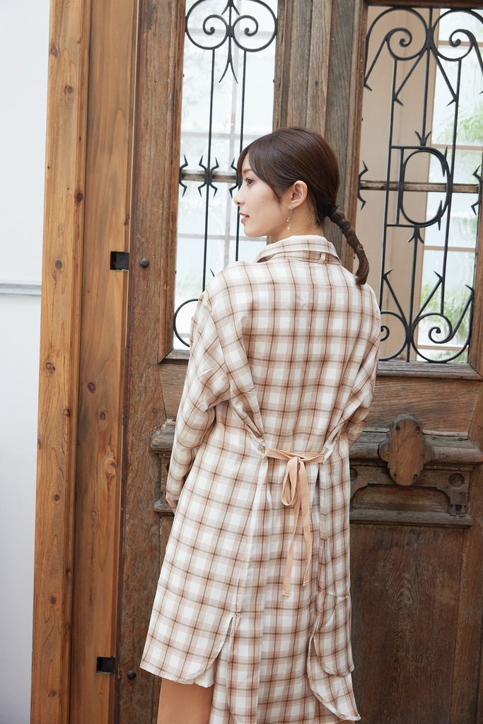 リボンロングシャツ