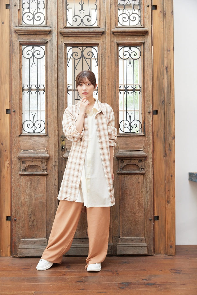 リボンロングシャツ