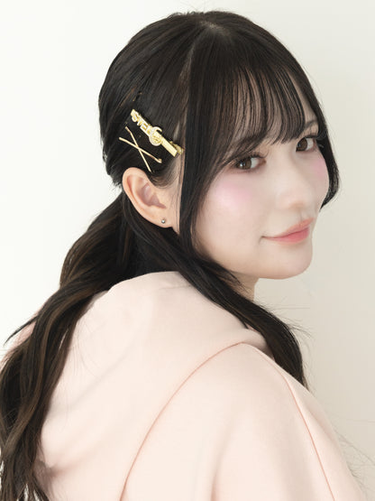 STELLAR ロゴ ヘアピン