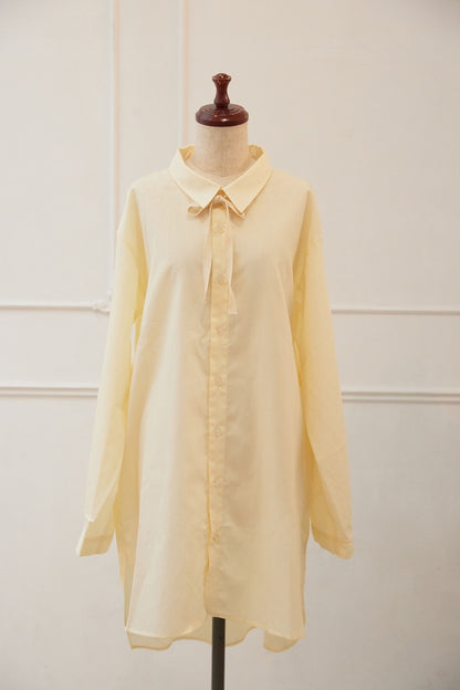 リボンロングシャツ