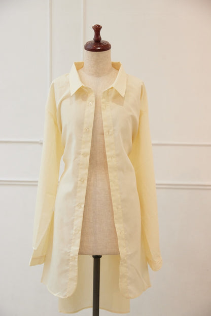 リボンロングシャツ