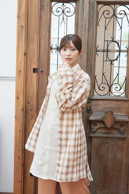 リボンロングシャツ